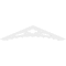 Ekena Millwork Pitch Wellington Architectural Grade PVC Gable Pediment, 36"W x 7 1/2"H x 1"P (5/12) GPP036X008X100WEL - alternate 5